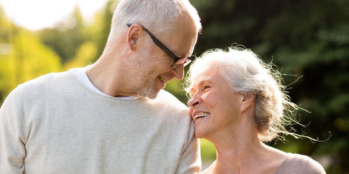 A couple talking about advance health directives